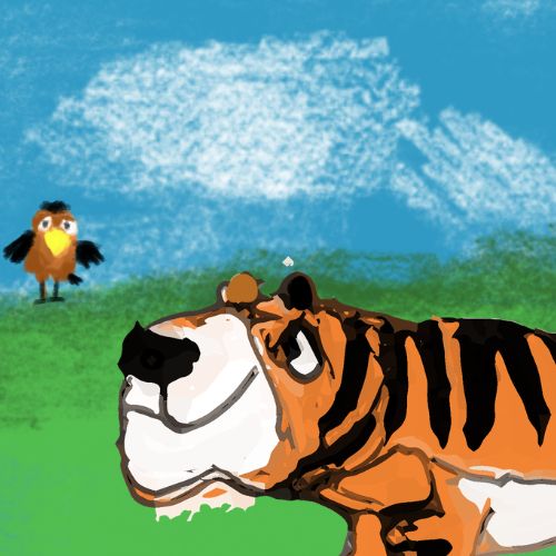 tiger and the bird