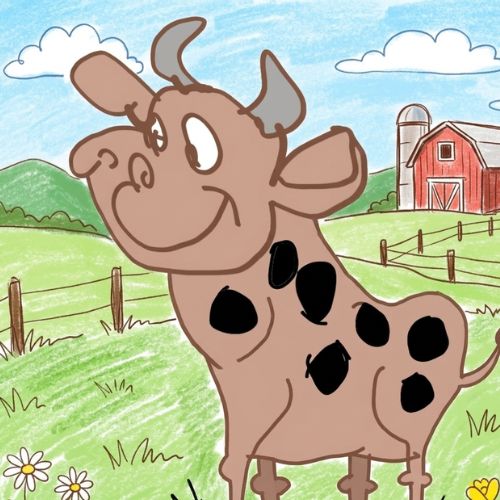 A happy cow