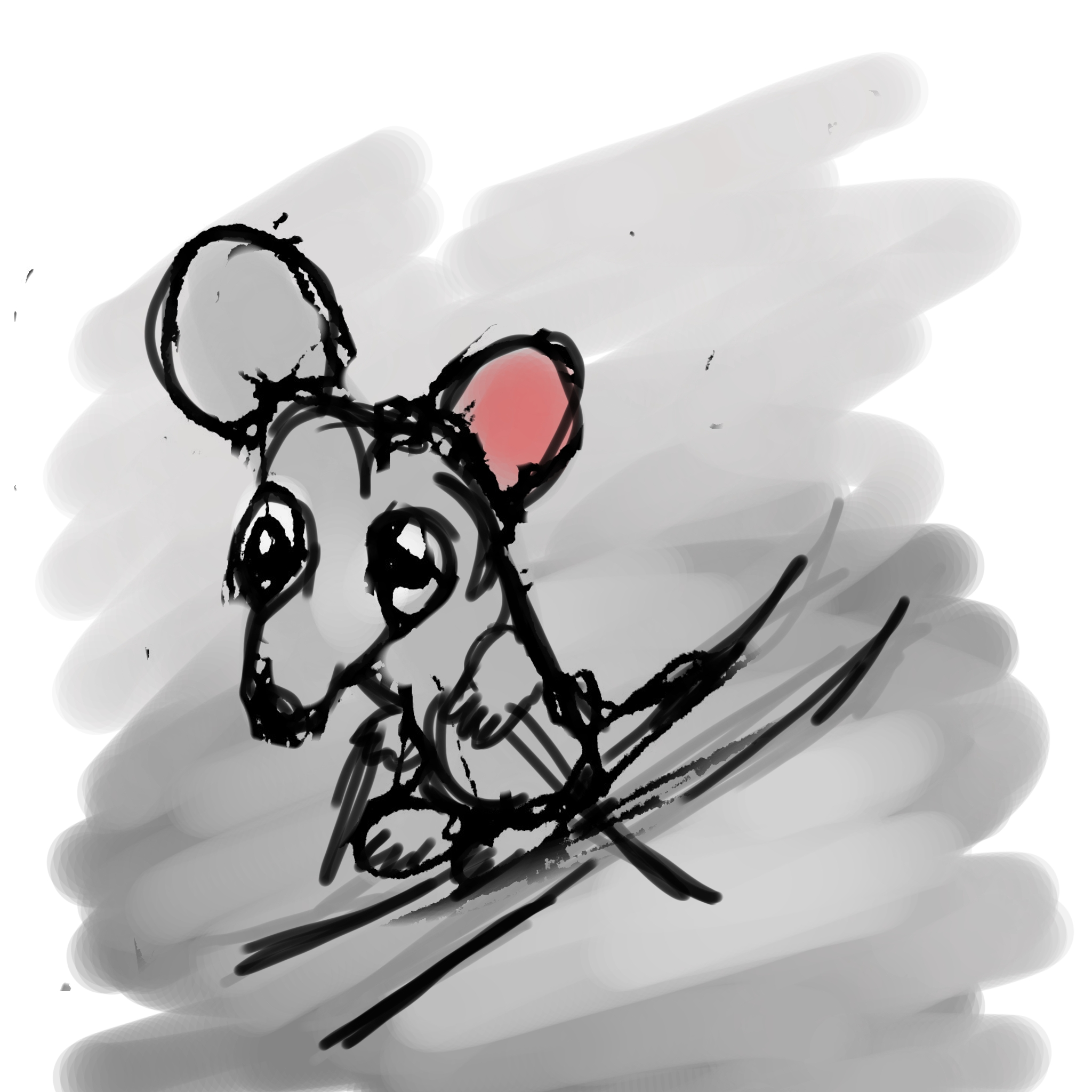 Rat on a ski