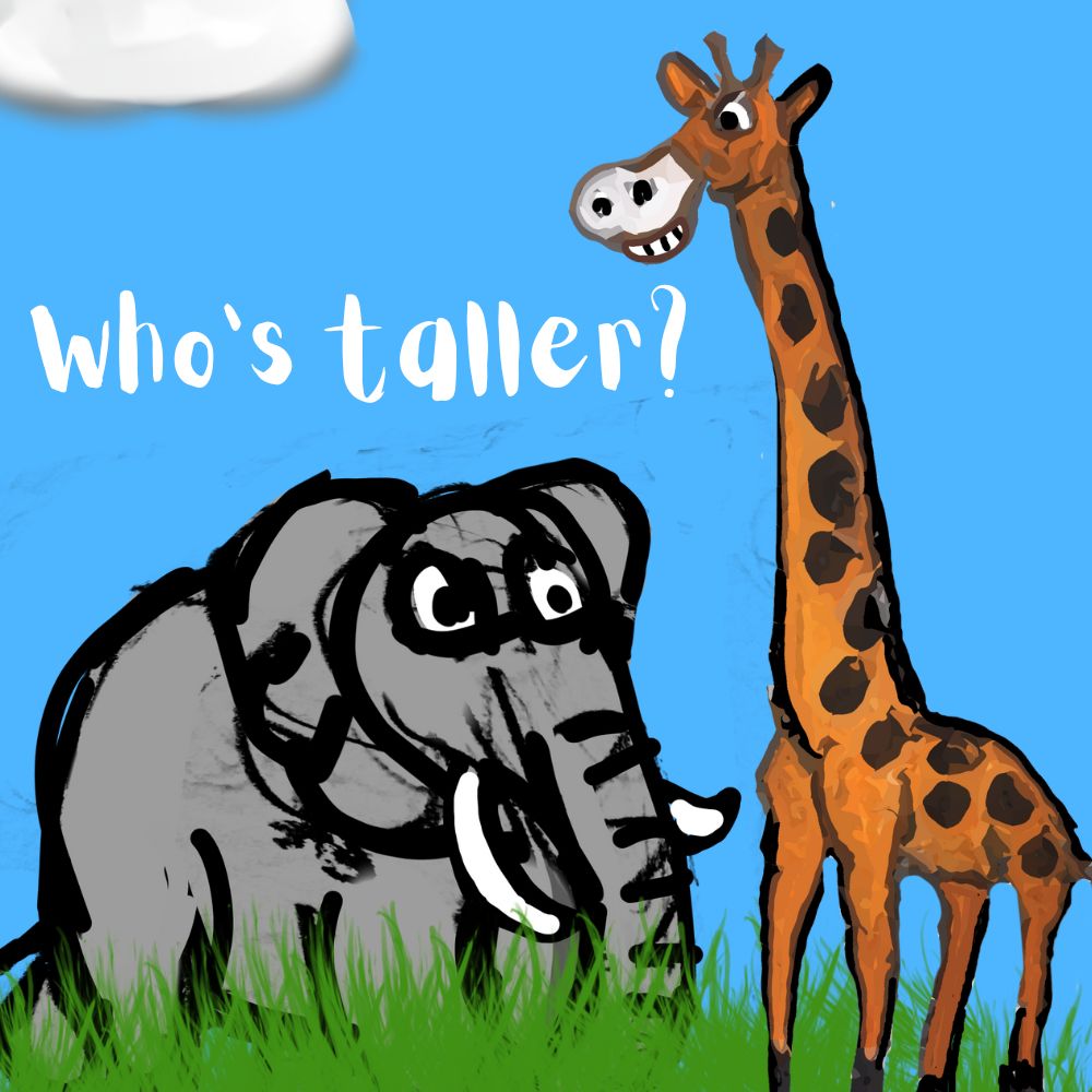 elephant and giraffe