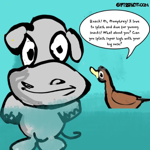 baby hippo and the duck story