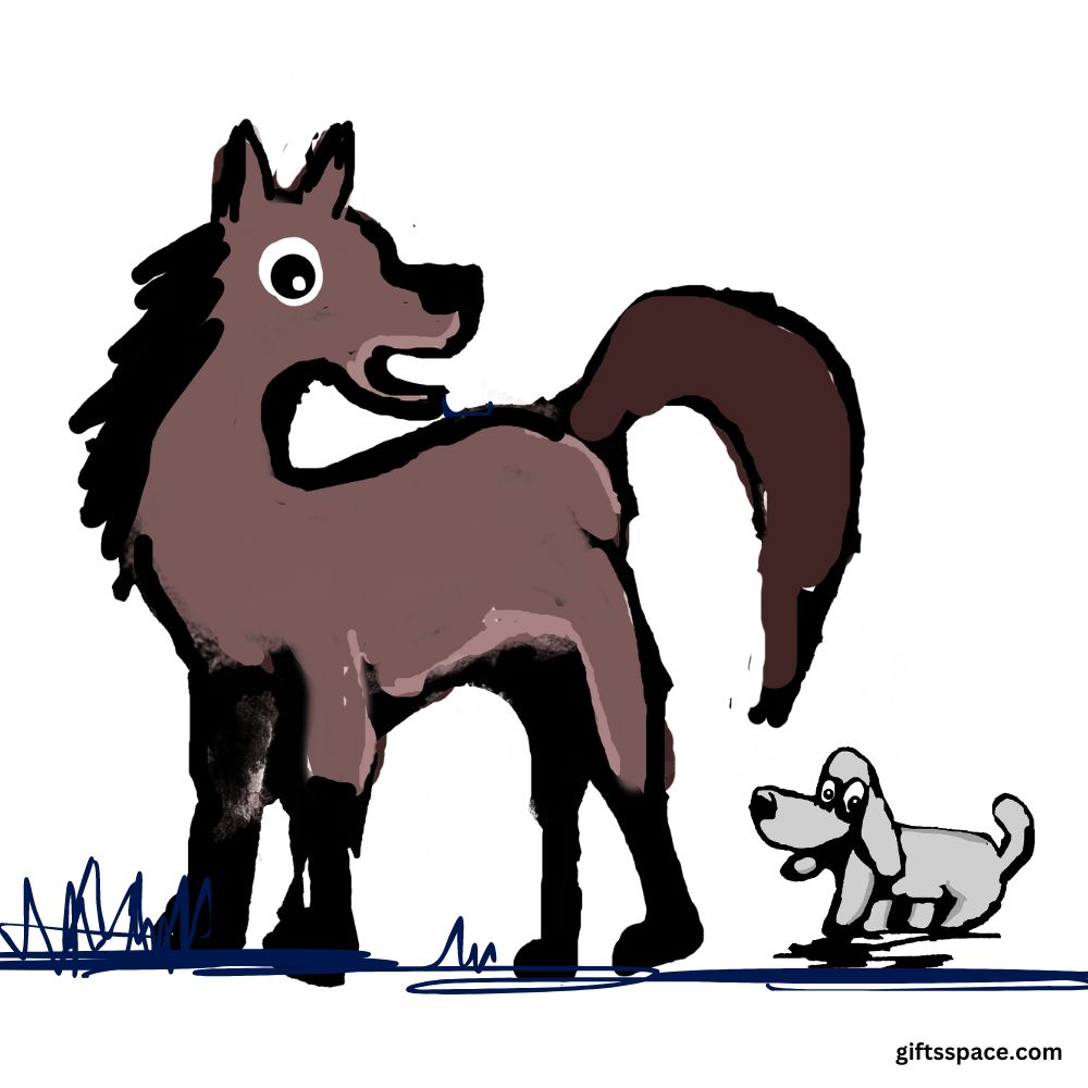 baby horse and the dog