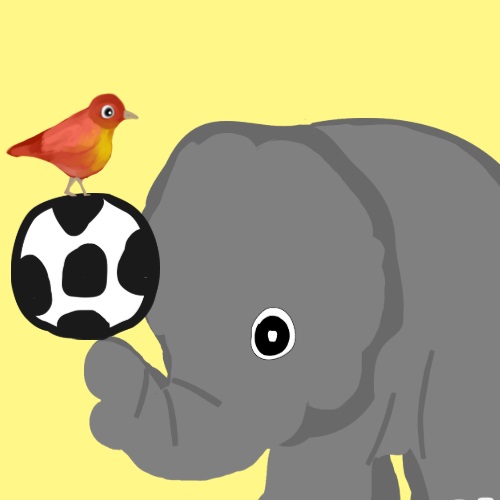 elephant and the bird