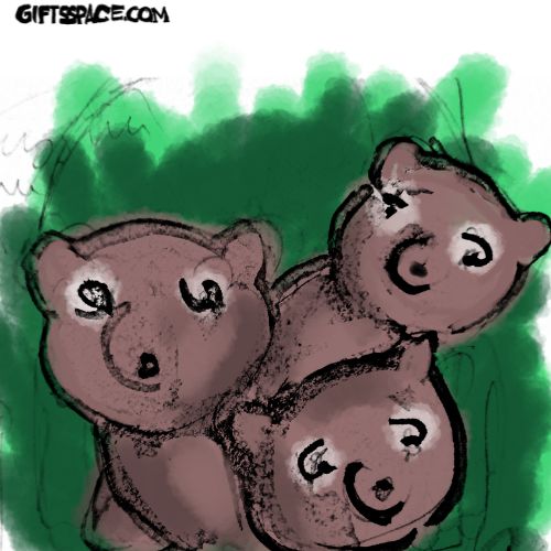 bear family cartoon