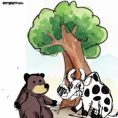bear and the cow