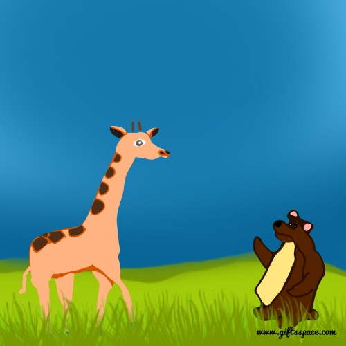 giraffe and the bear story