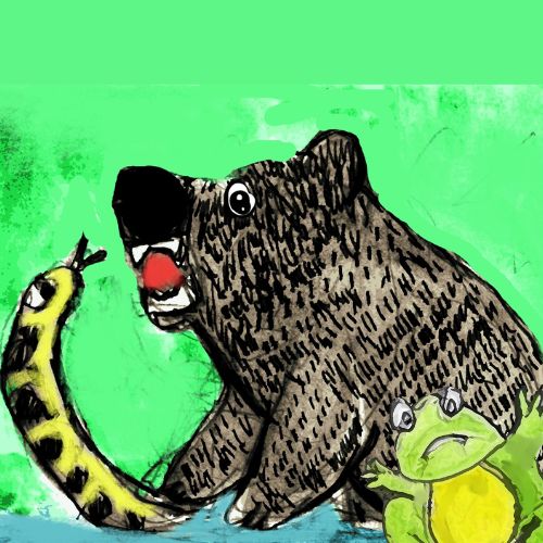 The Bear Who Caught A Snake