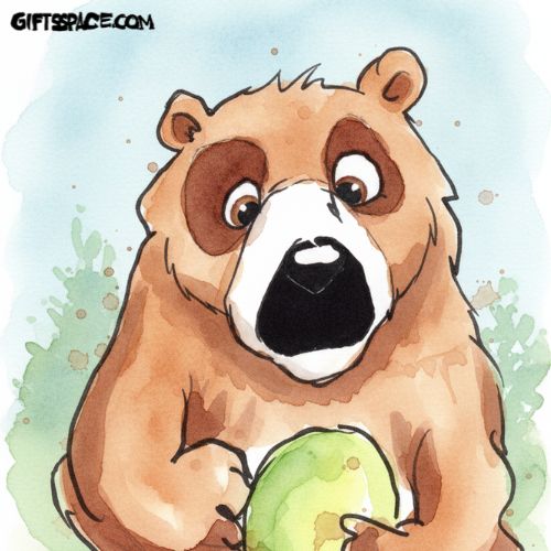 bear with a coconut