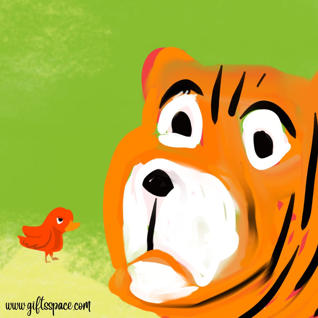 bird and the tiger funny cartoon