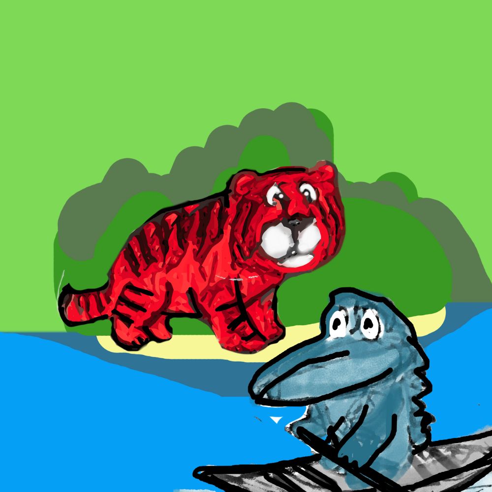 tiger and the crocodile
