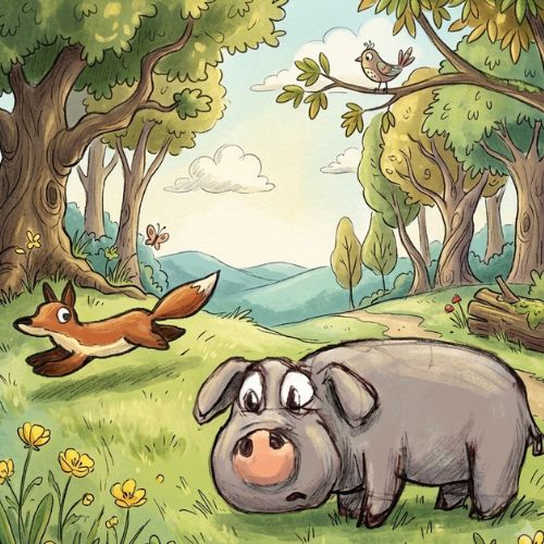 A whimsical watercolor children