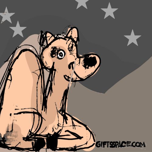 camel looking at the night sky full of stars.