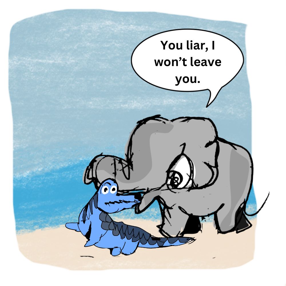 Crocodile And The Elephant