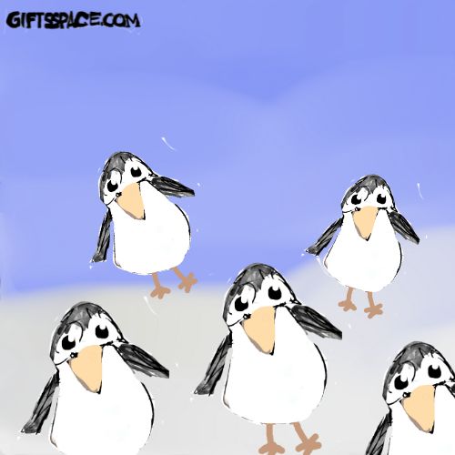 Dancing penguins cartoon