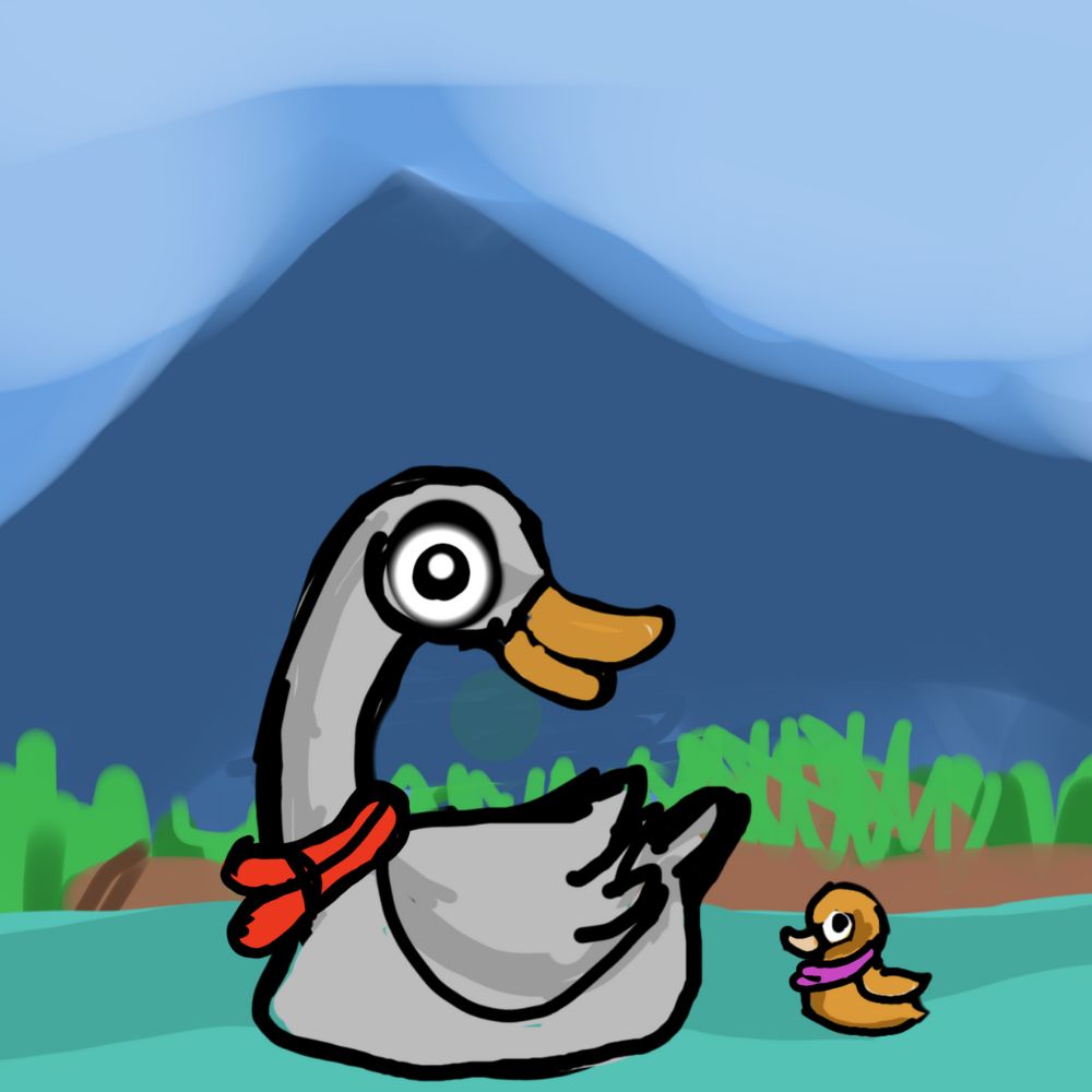 mother and baby ducks