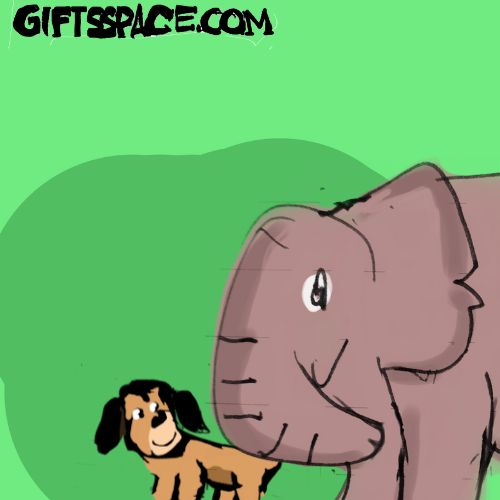 elephant and the dog