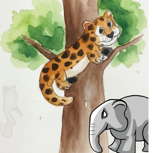 Elephant And The Leopard