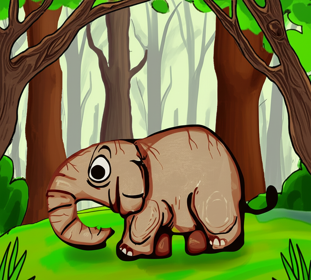 old elephant difficult to walk