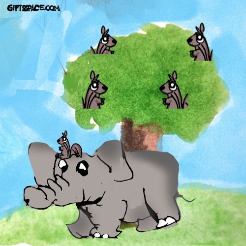 elephant and the squirrels