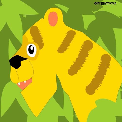 tiger hiding in the bush
