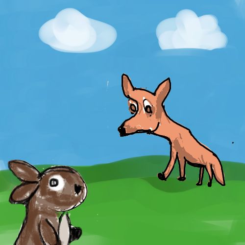 fox and the brown bunny