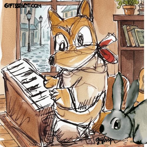Fox, The Pianist And The Bunny Story