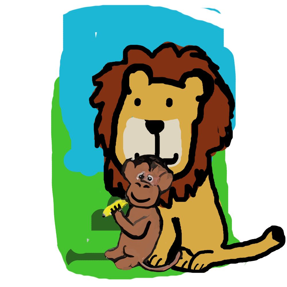 lion and the monkey friendship