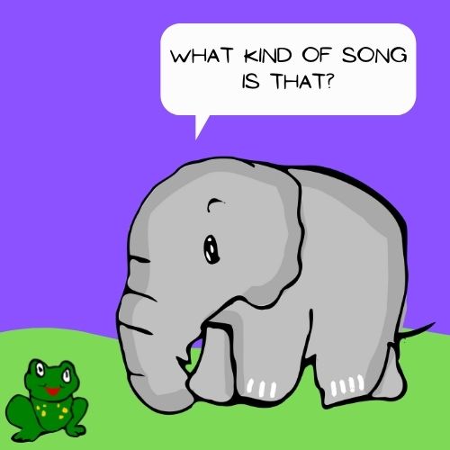 elephant and the frog cartoon