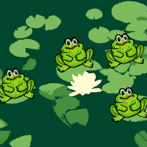 frog singers in the pond