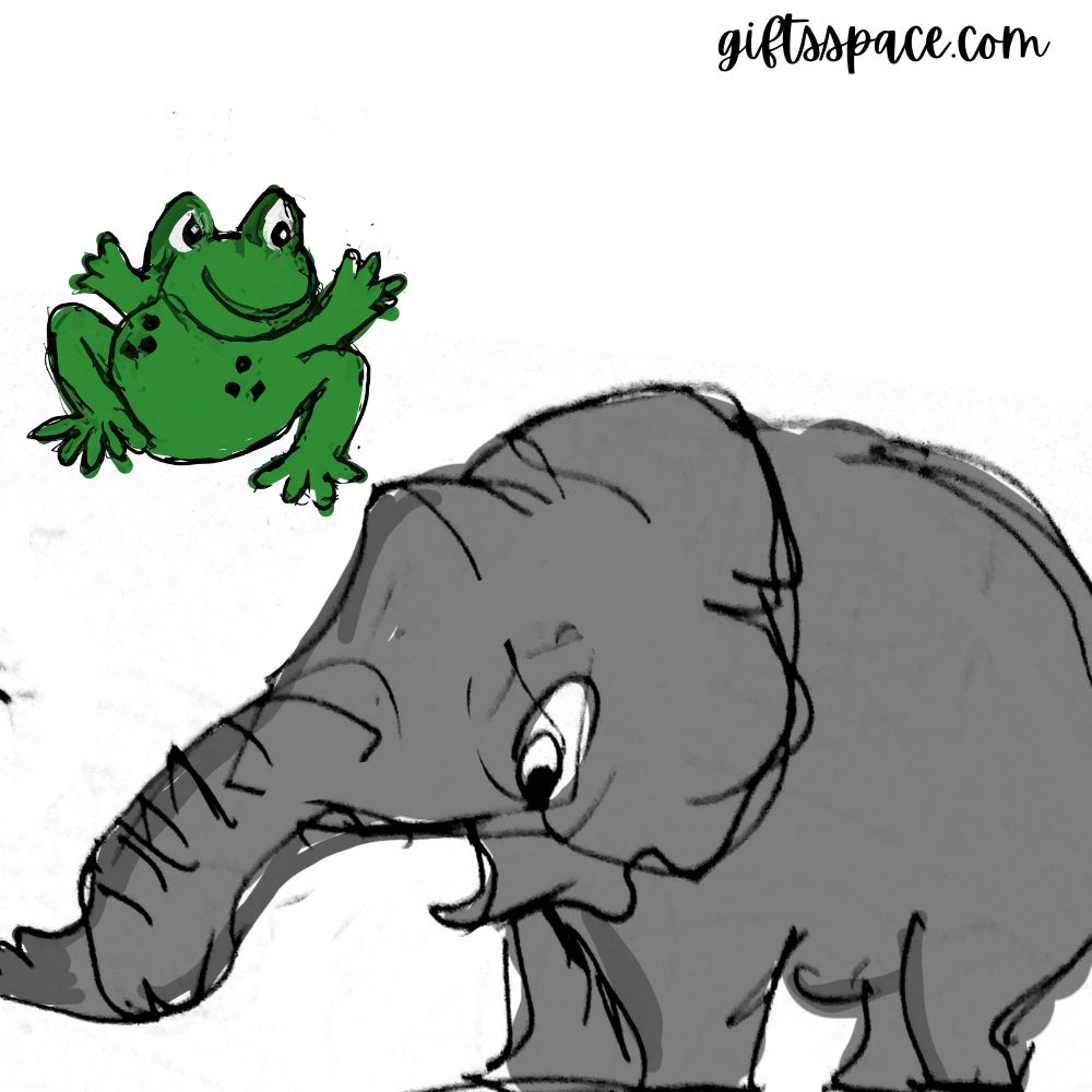 pranking frog cartoon