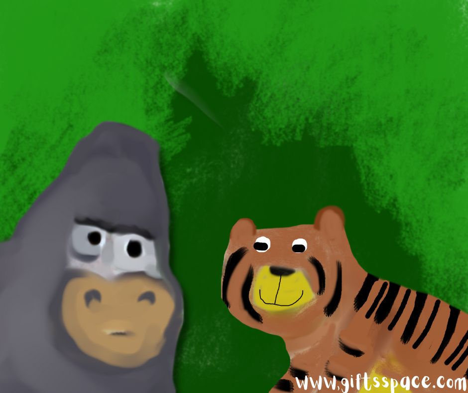 gorilla and the tiger