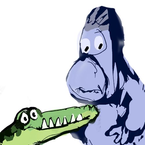 crocodile and the gorilla
