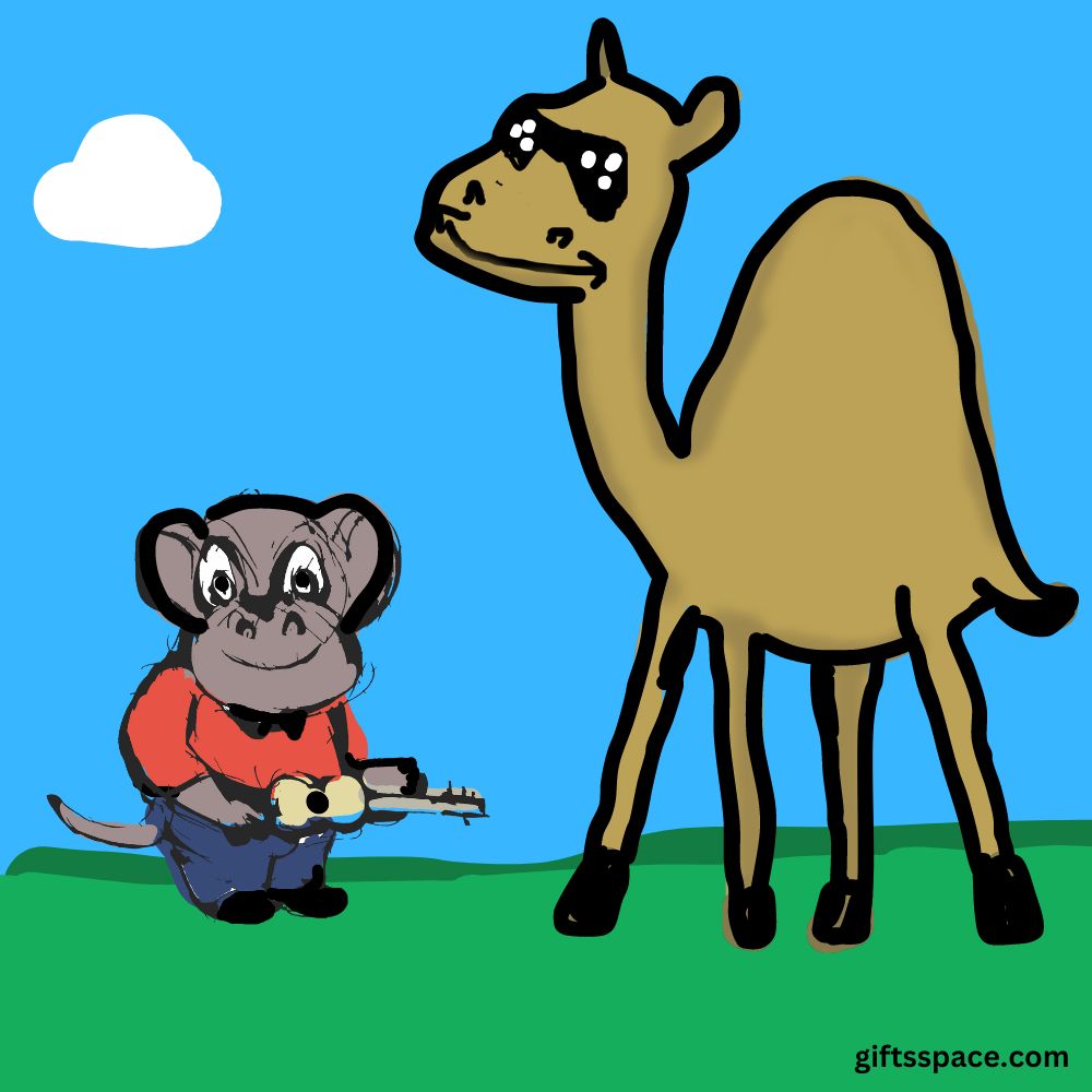 guitarist monkey and the camel