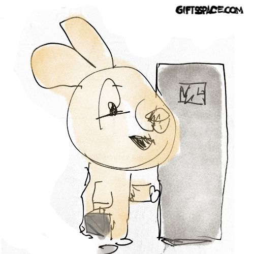 bunny handyman illustration