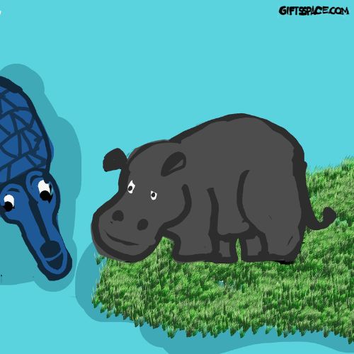 Hippo And The Crocodile