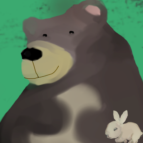 bear and the rabbit cartoon