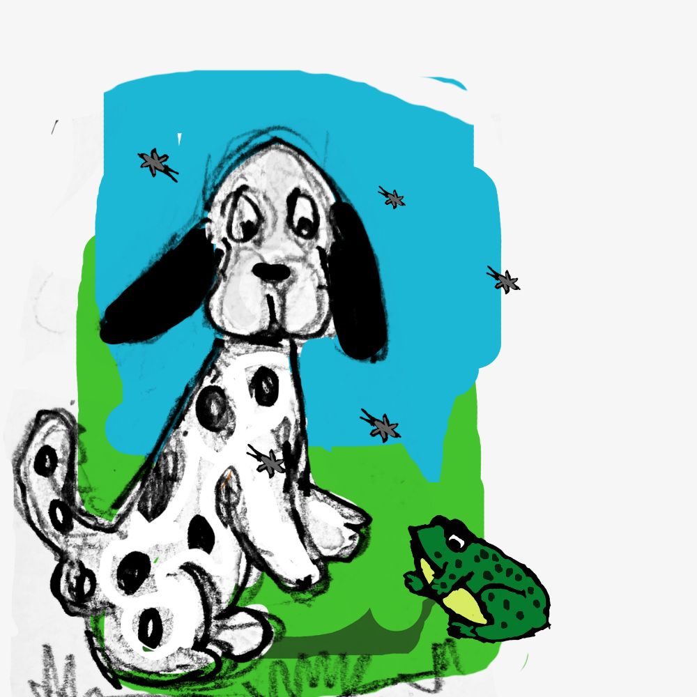 dog and the frog cartoon