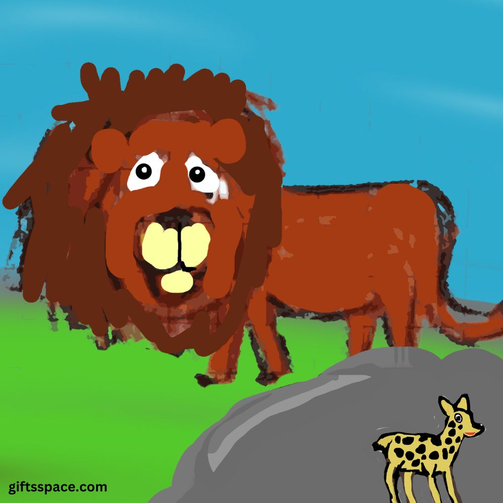 lion and the deer