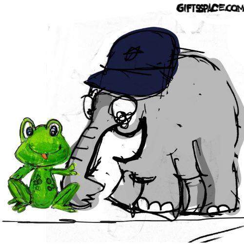 frog and the elephant