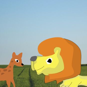 deer and the lion story