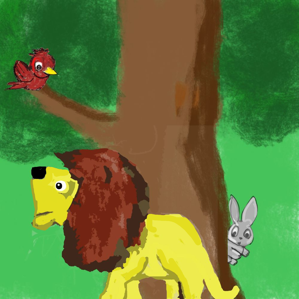 lion and the bird