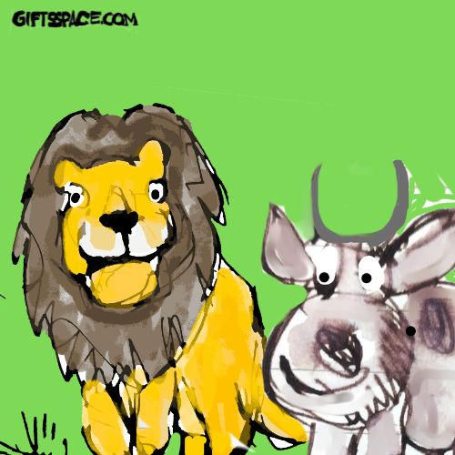 lion and the cow