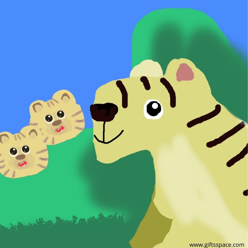 tigress and her kids