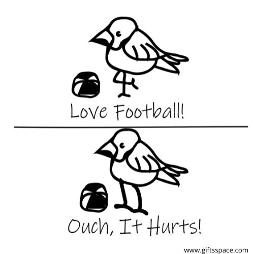 football bird cartoon