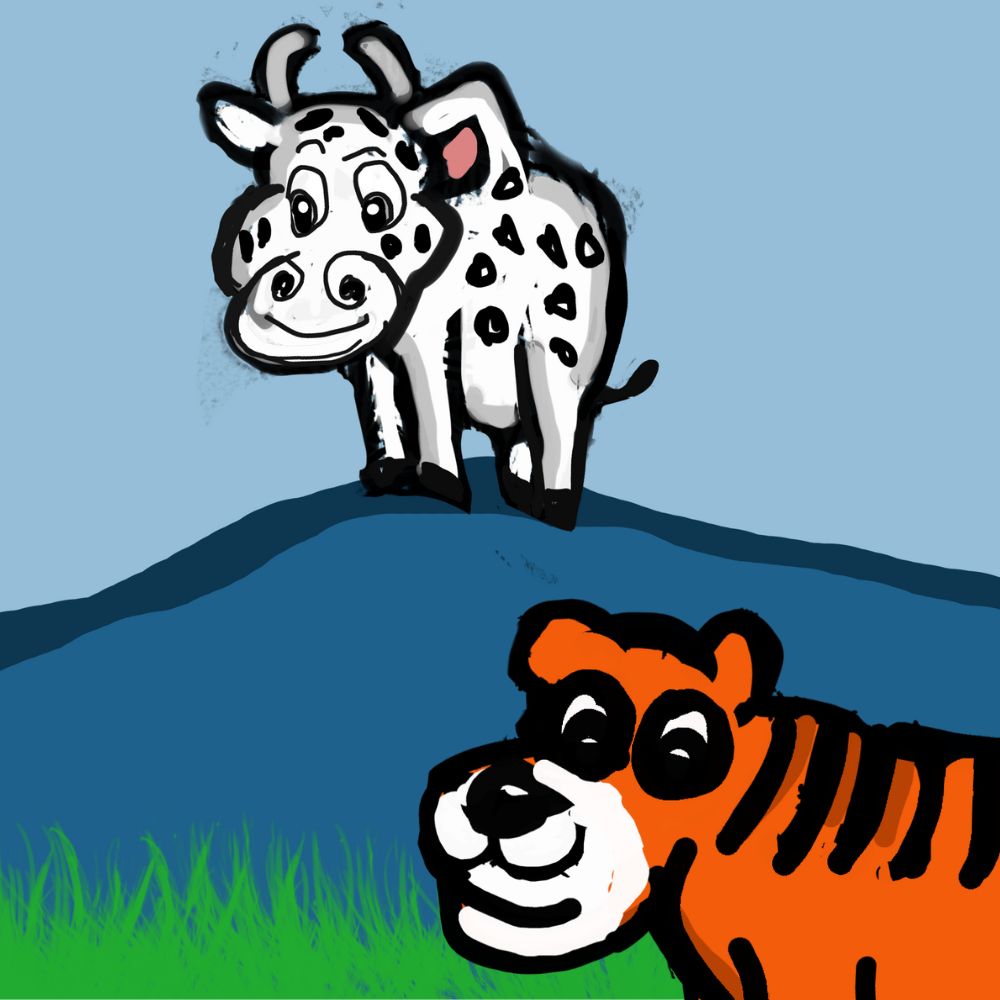 tiger and the cow