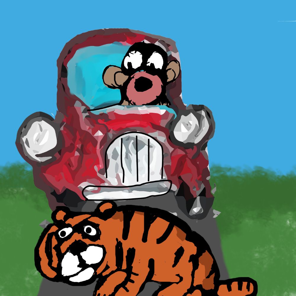 tiger and the monkey cartoon