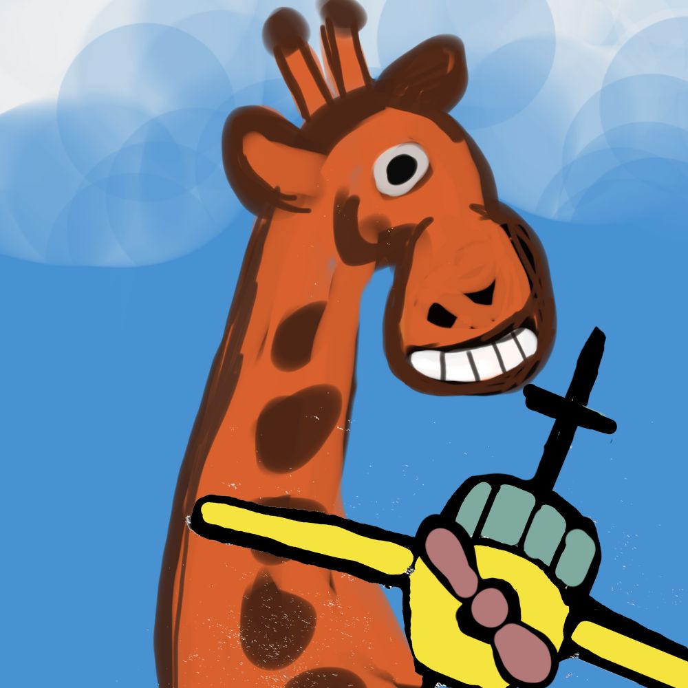 giraffe and the airplane