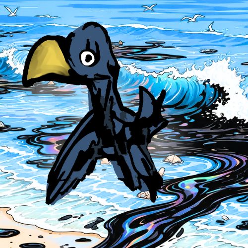 bird flying from the sea