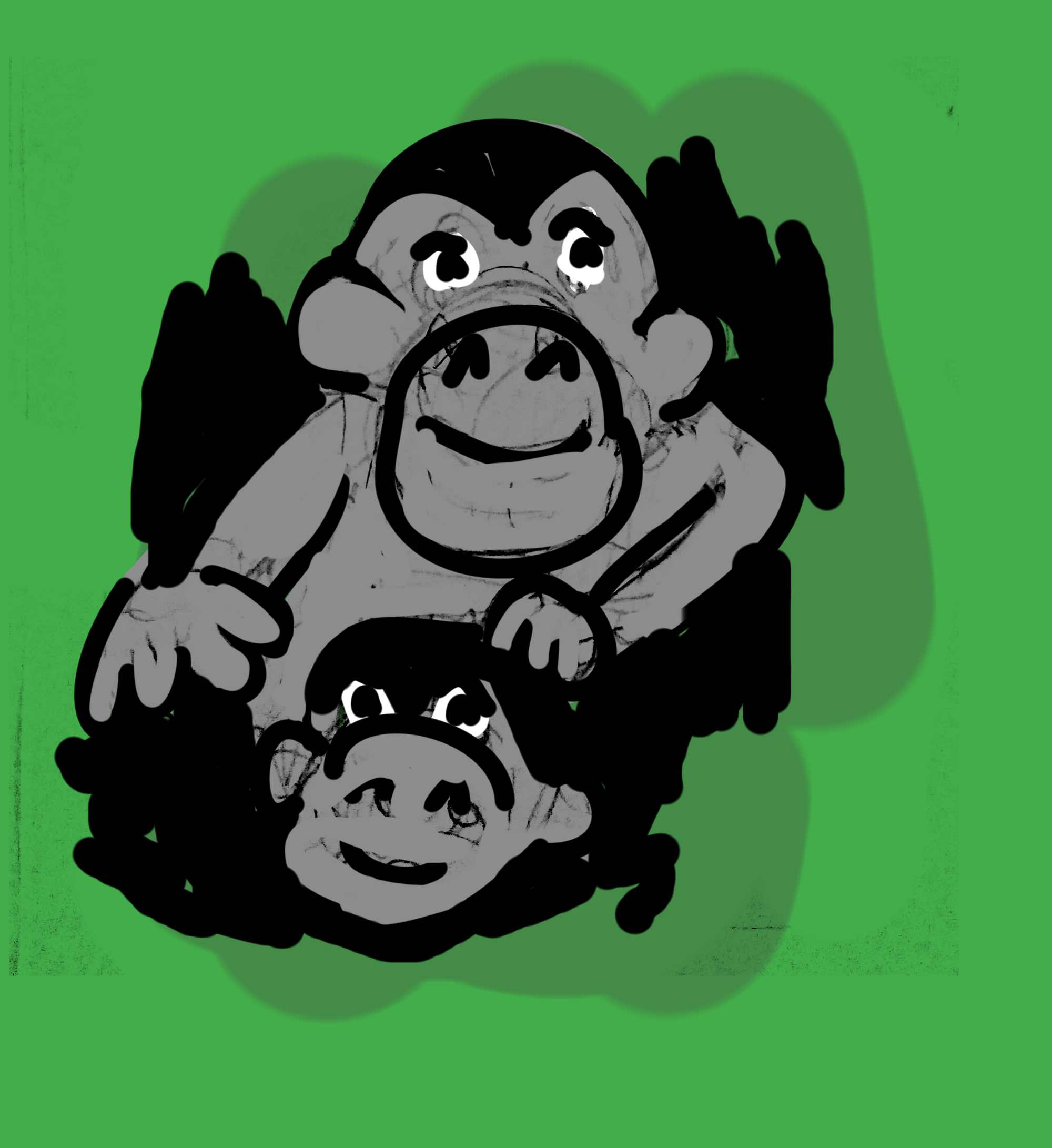 monkey picking lice from another monkey