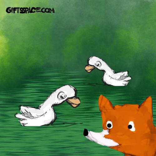 fox and the ducks